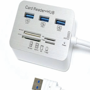 All-in-One USB Card Reader + Hub – Plug